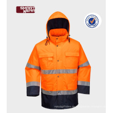 Kleidung für Straßenverkehrssicherheit Hersteller Uniform 300D Oxford reflektierende Sicherheitsjacke